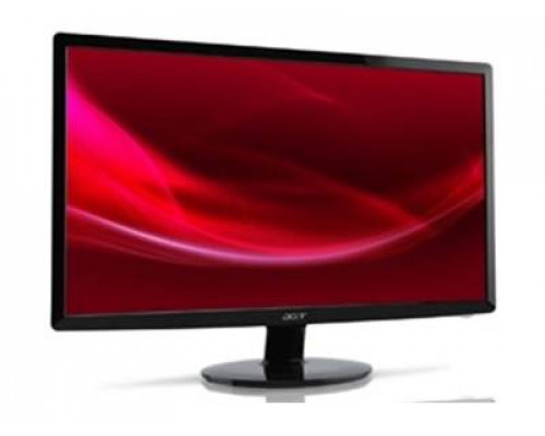 МОНИТОР 21.5" Acer S220HQLBbd  glossy-black (LED, LCD, Wide 1920 x 1080, 5 ms, 90°/65°, 200 cd/m, 100`000`000:1, +DVI)